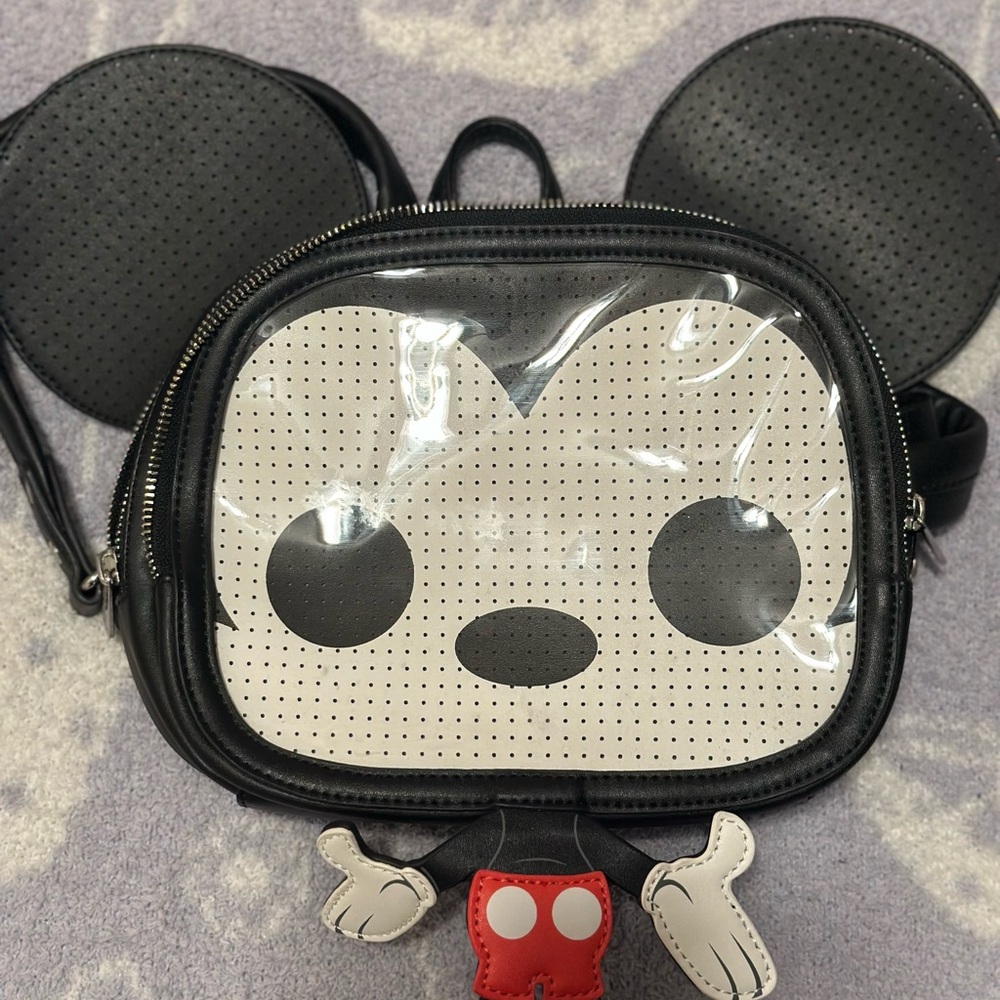 Funko pop by loungefly Disney Mickey Mouse pin trader cosplay mini backpack